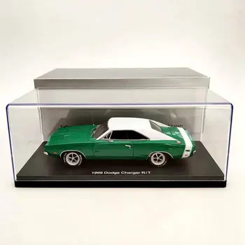 1:43 1969 Для D ~ ge Charger R/T 426 Hemi (XS29) Лимитированные модели из смолы - зеленый Подарок из коллекции классических автомобильных игрушек