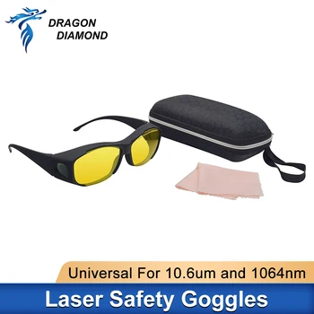 10.6um 1064nm Лазерные Защитные Очки Защитные Очки OD4 Shield Защитные Очки Для Работы с волокном YAG DPSS и Co2 лазером