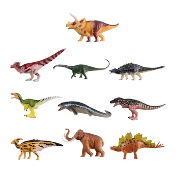 10 шт. игровой набор Kidcraft, игрушки-динозавры, имитационные модели, познавательные интересные пластиковые детские