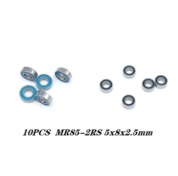 10шт ABEC-5 MR85-2RS MR85 2RS MR85 RS MR85RS 5x8x2,5 мм синие резиновые герметичные миниатюрные высококачественные шарикоподшипники с глубоким пазом