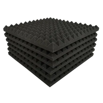 12 упаковок звуконепроницаемой пены пирамидальной формы, панель для звукоизоляции низких частот