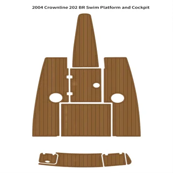 2004 Crownline 202 BR, платформа для плавания, Кокпит, лодка из вспененного тика EVA, коврик для пола