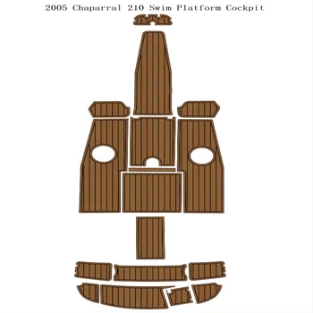 2005 Chaparral 210, платформа для плавания, кокпит, лодка, EVA-пена, палуба из тикового дерева, коврик для пола