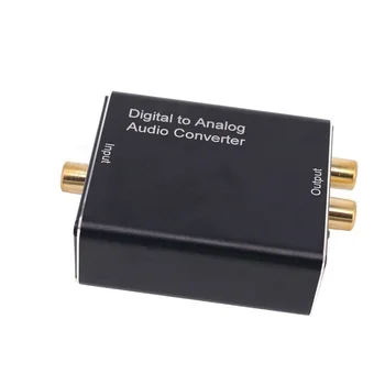 3,5 мм Цифроаналоговый Аудиопреобразователь, Усилитель-Декодер, Оптоволоконный Коаксиальный адаптер для преобразования сигнала в аналоговый стереозвук