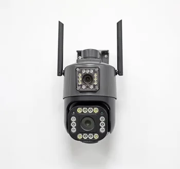 4MP 1080P Yoosee APP Двухобъективная Полноцветная PTZ IP Купольная Камера AI Humanoid Обнаружение Домашней Безопасности CCTV Домофон Радионяня