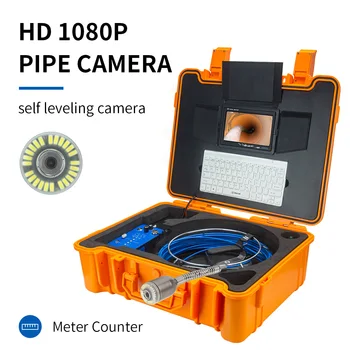 50 мм Камера HD 1080p Камера для труб, Самобалансирующаяся Камера для слива канализации, Счетчик для осмотра трубопровода, эндоскоп H1A с корпусом из АБС