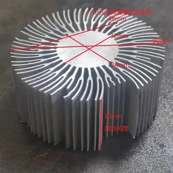 80x32 мм Подсолнечный радиатор из алюминиевого сплава, круглый радиатор, алюминиевый светодиодный радиатор, настройка