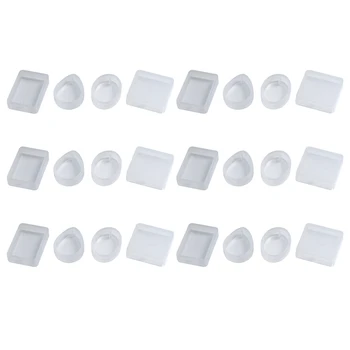 90 Упаковок Силиконовой смолы, Подвесные формы для ювелирных изделий С отверстием для подвешивания Для изготовления ювелирных изделий своими руками, 5 форм