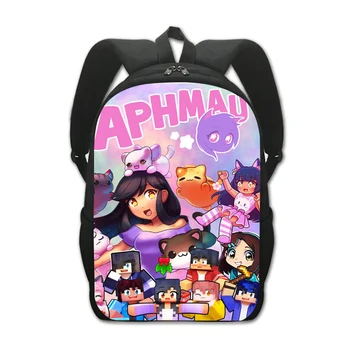 Aphmau Mochila/ Модный рюкзак для девочек, большая вместительная студенческая школьная сумка, дорожный рюкзак, сумка для хранения ноутбука, Сумки для книг, сумка для косплея