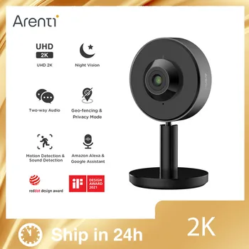 Arenti 1080P 2,4 и 5 ГГц 2K Камеры видеонаблюдения IP-Камера Домашней Безопасности Wi-Fi Беспроводная Камера Радионяня Ночного Видения