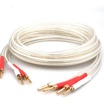 Audiophile SP-8525 OCC Посеребренный кабель Hi-Fi динамика Высокопроизводительный усилитель звука Соединительная линия
