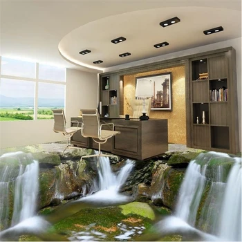 beibehang пользовательские 3D напольные плитки Водопад водяные обои домашние фотообои виниловые клеи для пола обои для спальни 3d
