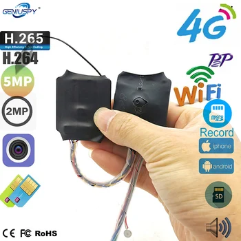 Camhi App DIY 3G SIM Модуль IP-камеры 5MP IMX335 1920P Беспроводной Мини-аккумулятор 4G Pin-отверстие Скрытый Встроенный микрофон Слот для карт Micro SD