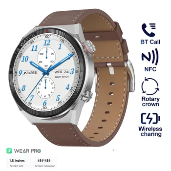 DT3 Mate Смарт-Часы для Мужчин с 1,5 Дюймовым HD-экраном NFC Smartwatch Женские Наручные часы Мужские Часы Цифровой GPS-Трекер Фитнес-Браслет