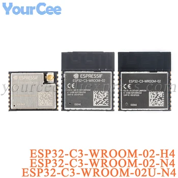 ESP32-C3-WROOM-02 02U H4 N4 ESP32-C3 ESP32 2,4 ГГц BLE 5,0 WiFi Беспроводной модуль UART I2C I2S 4 МБ SPI Flash