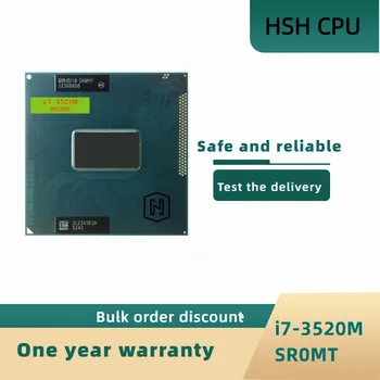 Intel Core i7-3520M i7 3520M SR0MT с частотой 2,9 ГГц, Используемый Двухъядерный четырехпоточный процессор, Процессор 4M 35W с разъемом G2 / rPGA988B