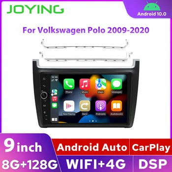 JOYING 9 ”Новая автомобильная звуковая система Android с ультратонким полноэкранным головным устройством Carplay для Volkswagen Polo 2009-2020 Подключи и играй
