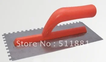 NCCTEC квадратный шпатель с зазубринами 6 мм x 6 мм с зубьями длиной 12 дюймов из пластика с мягкой рукояткой