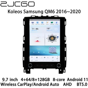 ZJCGO Автомобильный Мультимедийный Плеер Стерео GPS Радио Навигация Android Экран для Renault Koleos 2 Samsung QM6 2016 2017 2018 2019 2020