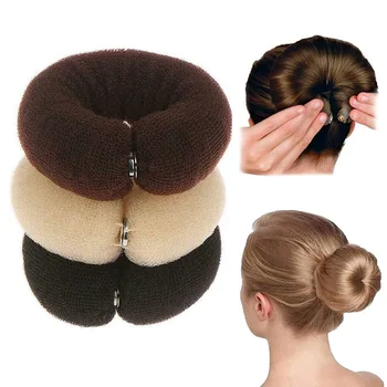 Волшебный рулон поролоновой губки, женская мода, инструменты для волос в виде пончиков, аксессуары для волос для девочек