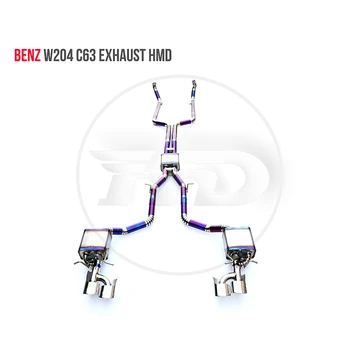 Выпускной коллектор из титанового сплава Downpipe подходит для электронного клапана автоматической модификации Benz W204 C63