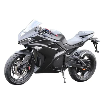 Высокоскоростной гоночный электрический мотоцикл мощностью 5000 Вт для взрослых со светодиодной подсветкой