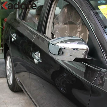 Для Nissan Versa Седан 2012 2013 2014 Хромированная отделка зеркала боковой двери, крышки зеркал заднего вида, автомобильные аксессуары для экстерьера