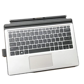 Клавиатура ноутбука, подставка для рук, верхний регистр, ЖК-дисплей, верхняя крышка для HP Elite x2 1012 G1, серебристый, 844871-001, раскладка на английском языке в США