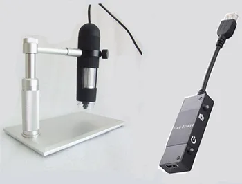 Мобильный USB-микроскоп из алюминиевого сплава 800X OTG Video для Android и ISO