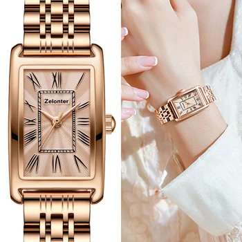 Модные женские часы для отдыха Корейское издание Элегантные женские часы со стальным ремешком Повседневные студенческие часы