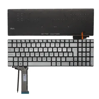 Новая латинская клавиатура для ноутбука ASUS ZX50JX ZX50VW ZX50VX ZX70VW ZX70 ZX70V с подсветкой LA keyboard layout Серебристая