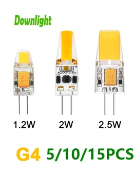 Новый продукт светодиодная силикагелевая мини-лампа G4 AC/DC12V COB теплого белого света без стробоскопической замены галогенной лампы мощностью 20 Вт