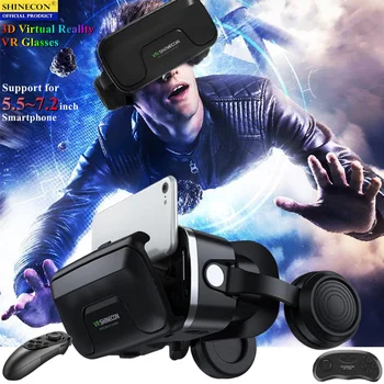Оригинальная Коробка Очков виртуальной реальности VR Hi-Fi Стерео 3D Видео и игры Google Cardboard Headset Шлем для мобильного телефона Max 7.2 