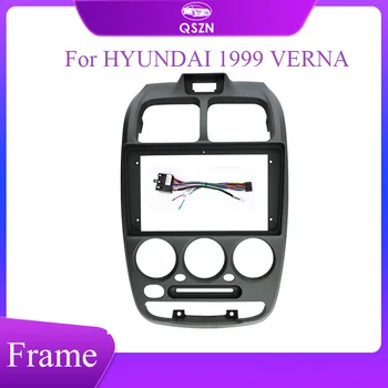 Переходник для передней панели рамы автомобиля QSZN для Hyundai Verna Aaccent 1999-2004 Комплект приборной панели для Android-радио