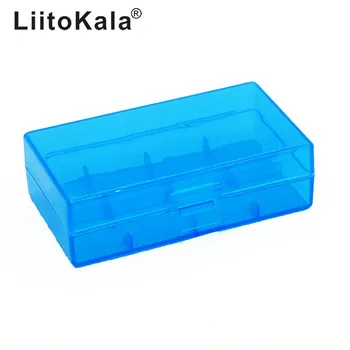 (подарки) LiitoKala 2x18650 батарейный отсек Пластиковый Прозрачный Жесткий синий батарейный отсек Держатель Коробка для хранения