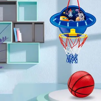 Подвесное баскетбольное кольцо, Надувной мяч для родителей и детей, Баскетбольная рама, Складные детские спортивные игрушки на открытом воздухе