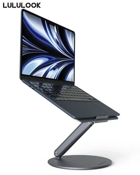 Подставка для ноутбука LULULOOK, Складная Подставка для ноутбука с вращающимся на 360 градусов основанием, Держатель для ноутбука MacBook Pro/Air, Dell, Ноутбуки (10-17 дюймов)