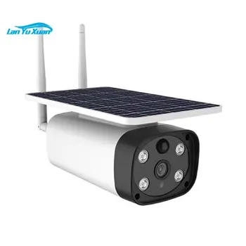 Популярный дизайн Cctv Солнечный охранный фонарь с батарейным питанием Беспроводная система мониторинга WiFi камеры с 4G