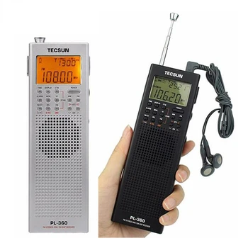 Портативный Tecsun PL-360 с полнодиапазонной FM/MW/SW цифровой Демодуляцией, Карманный Стереосистема для пожилых Людей, Портативное Полупроводниковое радиоприемное устройство для кампуса