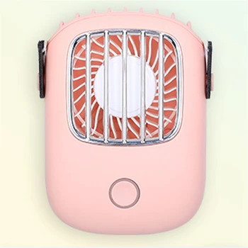 Портативный подвесной вентилятор на шее, USB Перезаряжаемый мини-вентилятор, Охладитель воздуха Handfree, 3 передачи, Кондиционер, Малошумный Электрический Вентилятор