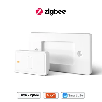 Портативный пульт дистанционного управления Tuya ZigBee 3.0 Wireless US 1 Gang Работает со Smartthings Conbee Deconz Stick Требуется концентратор Domoticz