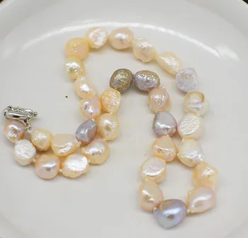 пресноводный жемчуг baroue многоцветный 9-13 мм ожерелье 17 дюймов природа FPPJ для женщины подарок