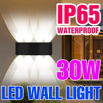 Светодиодный Настенный Светильник IP65 Водонепроницаемый Настенный Бра Лампа Прикроватный Светильник для Спальни Садовое Освещение Внутренняя Лестница Лампа 5 Вт 10 Вт 15 Вт 20 Вт 25 Вт 30 Вт