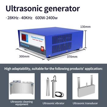 Ультразвуковой генератор 28 кГц/40 кГц/120 кГц Промышленная чистящая машина Посудомоечная машина Генератор Генератор высокой мощности 3000 Вт