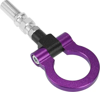 Фиолетовый передний бампер из алюминиевого сплава, кольцо для прицепа, ушко, буксировочный крюк, винт