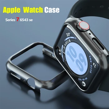 Чехол Для Apple Watch Case 45 мм 41 мм 44 мм 40 мм 42 мм 38 мм Аксессуары Защитный бампер для ПК iWatch apple watch series 7 6 se 5 4 3