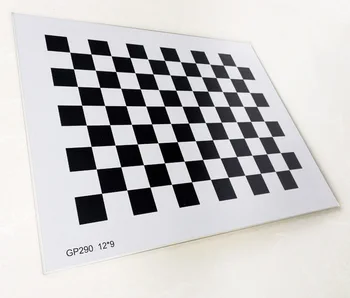 Шахматная сетка Калибровочная пластина из оксида алюминия с рассеянным отражением, неотражающая квадратная сетка 12 * 9, Визуальная оптическая калибровка
