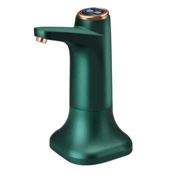 Электрический насос для бутылок с водой с базовым USB-диспенсером для воды, Портативный автоматический водяной насос, ведро-диспенсер для бутылок - зеленый